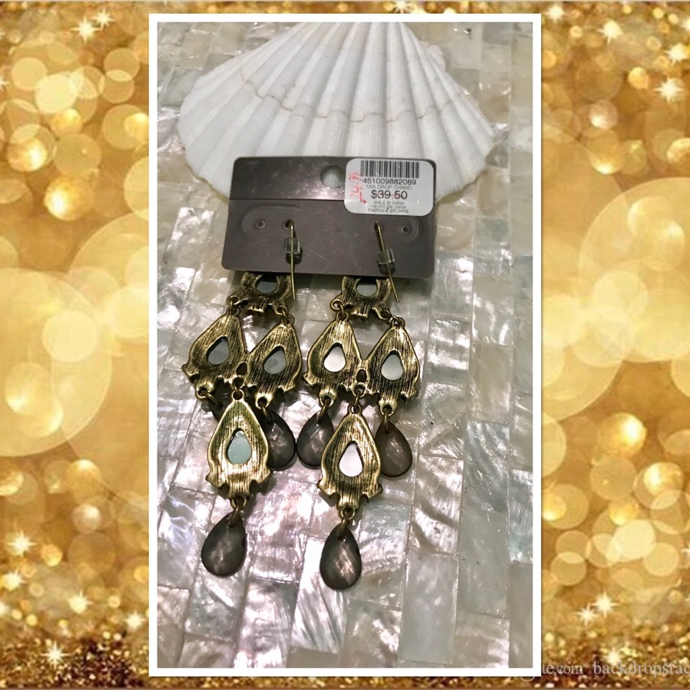 Chico’s Mia Drop Chandelier Earrings - Picture 3 of 5